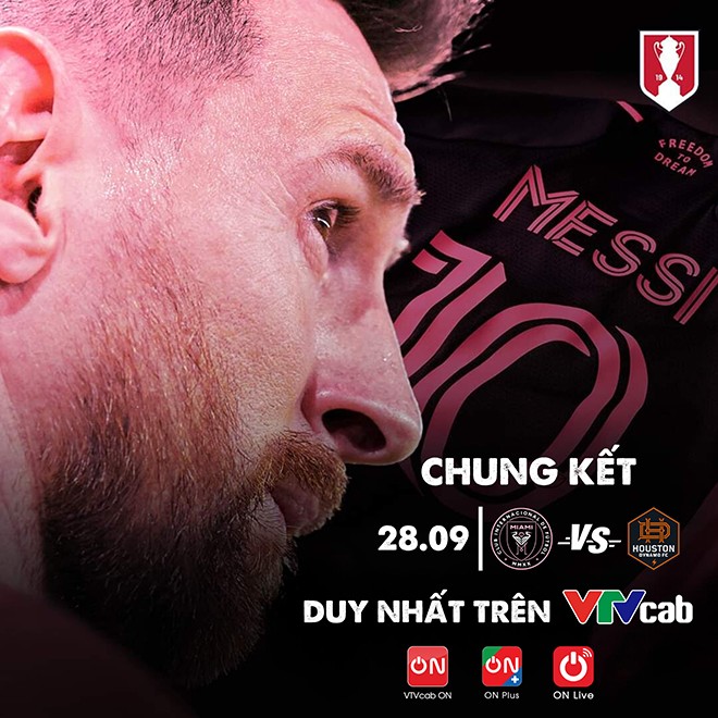 Messi thi đấu chung kết U.S Open 2023, xem trực tiếp duy nhất trên VTVcab - 1