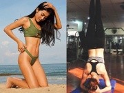 Thể thao - Người đẹp Karen Nguyễn kể chuyện tập xoạc chân, vòng eo “con kiến” nhờ gym &amp; yoga