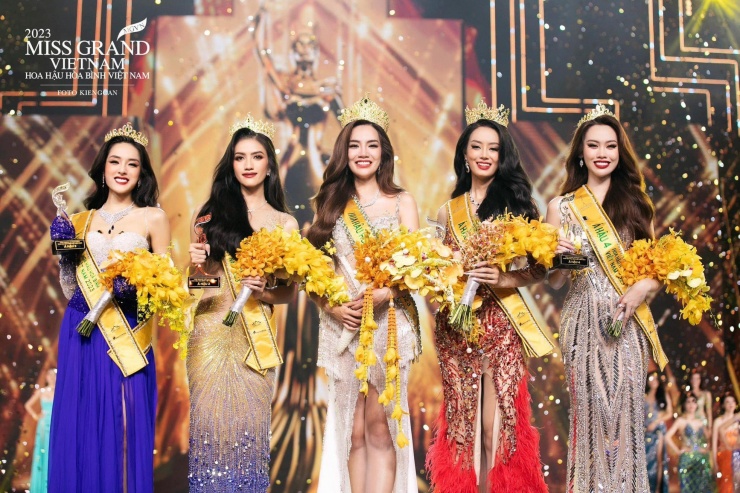 Top 5 Miss Grand Vietnam 2023.