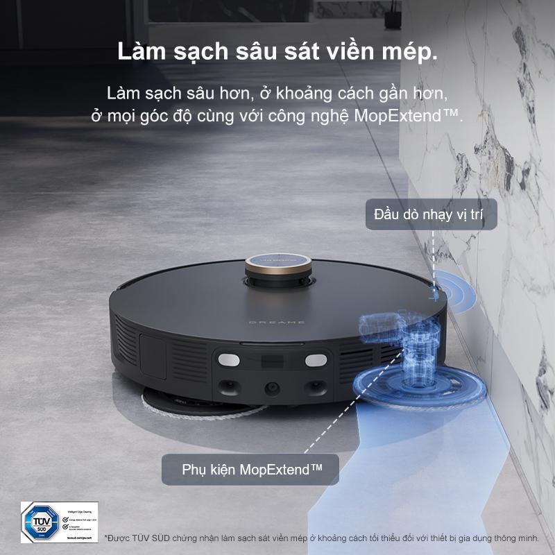 Dreame L20 Ultra tự động mở rộng phần chổi lau nhờ công nghệ MopExtend™ (Ảnh: Mi Việt Nam)