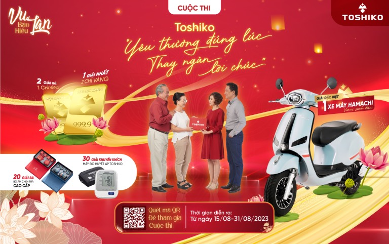 Trúng xe máy điện 45 triệu khi đồng hành cùng Toshiko mùa Vu Lan - 1