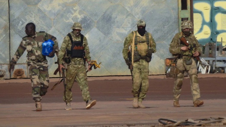 Lính đánh thuê của tập đoàn Wagner (Nga) ở miền bắc Mali. Ảnh: AP