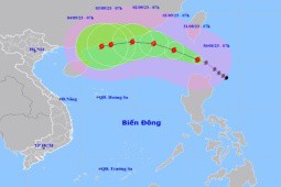 Sao La mạnh lên cấp siêu bão, di chuyển khó lường áp sát Biển Đông