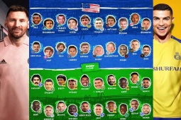 Bóng đá - Dàn ngoại binh đỉnh nhất lịch sử giải Mỹ & Ả Rập: Messi - Pele có lấn át Ronaldo - Neymar?