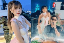 Đời sống Showbiz - Clip Khánh Phương thân thiết với vũ công Quỳnh Nga tại một quán ăn gây chú ý