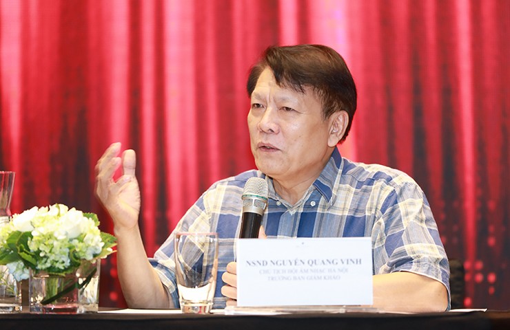 NSND NguyễnQuang Vinh - Trưởng ban Giám khảo cuộc thi&nbsp;Tiếng hát Hà Nội 2023