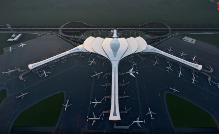 Dự kiến sau khi hoàn thành tất cả các giai đoạn, sân bay Long Thành sẽ đạt công suất lên đến 100 triệu hành khách/năm và trở thành sân bay lớn nhất Việt Nam trong tương lai, hướng tới trở thành một trong những cảng hàng không trung chuyển nhộn nhịp trong khu vực.Ảnh: ACV.