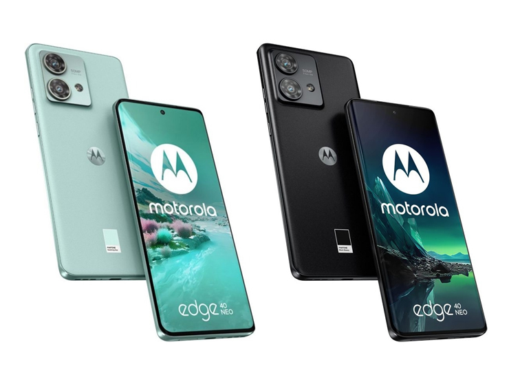 Hình ảnh rò rỉ về Motorola Edge 40 Neo cho thị trường châu Âu.