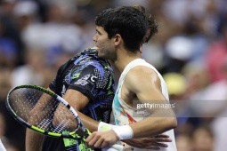 Video tennis Alcaraz - Harris: Đẳng cấp lên tiếng, vượt khó loạt tie-break (US Open)