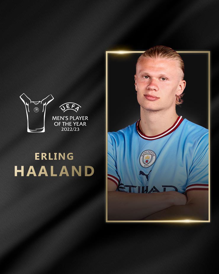Haaland được vinh danh tại lễ bốc thăm và trao giải ở Monaco