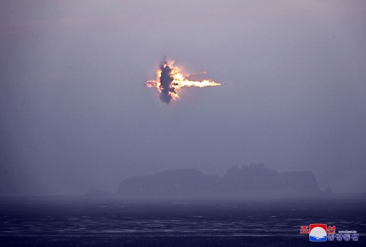 Hình ảnh cuộc diễn tập mô phỏng tấn công hạt nhân chiến thuật của Triều Tiên vào ngày 2-9. Ảnh: KCNA
