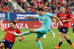 Bóng đá - Video bóng đá Osasuna - Barcelona: Thẻ đỏ & penalty định đoạt cuối trận (La Liga)