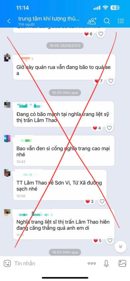 Các đối tượng lập nhóm chat Zalo để thông tin cho nhau