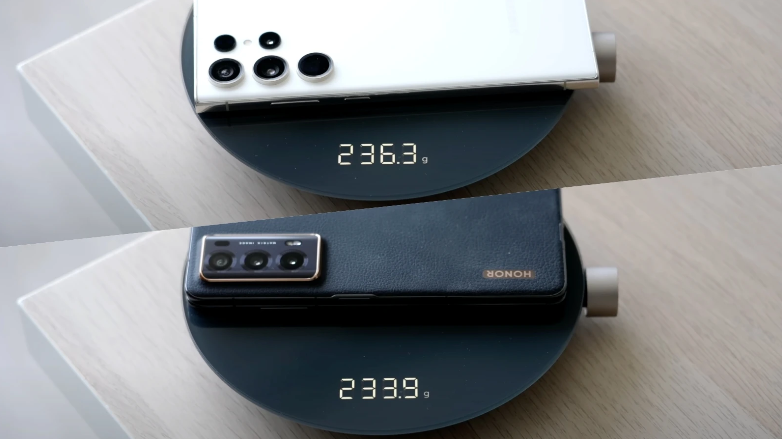 Galaxy S23 Ultra còn nặng hơn&nbsp;Honor Magic V2.