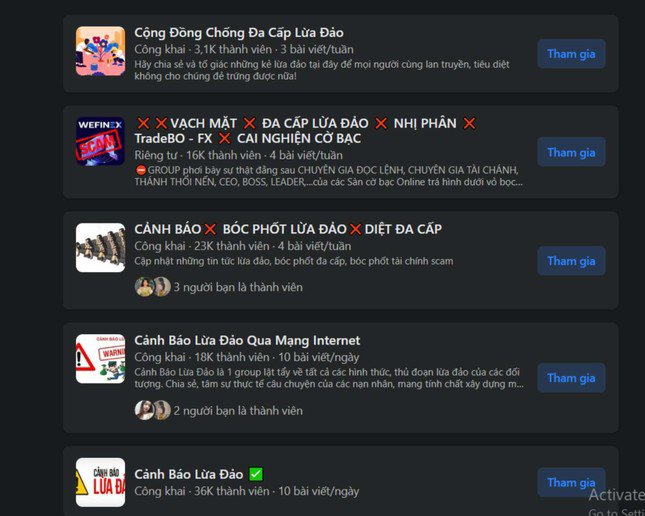 Liên tục các bài “phốt” trong các hội nhóm về cảnh báo lừa đảo.