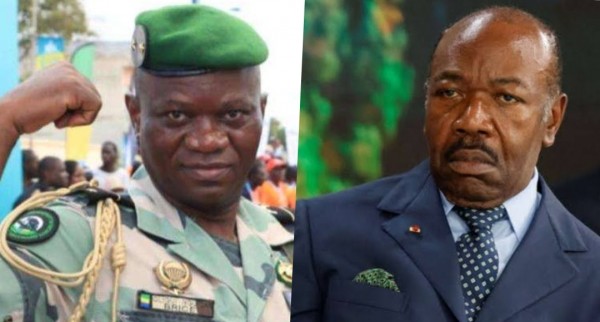 Sau khi Tổng thống Ali Bongo (bên phải) bị lật đổ, Tướng Brice Oligui Nguema (bên trái) sẽ đảm nhận cương vị Tổng thống tạm quyền tại Gabon. Ảnh: Peoples Gazett