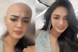 Đời sống Showbiz - Hoa hậu Nông Thúy Hằng lộ clip "xuống tóc" sau tin đồn nợ nần