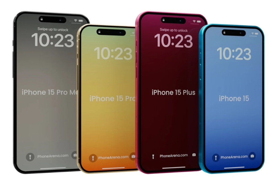 Các phiên bản màu dự kiến của cặp iPhone 15 Pro.