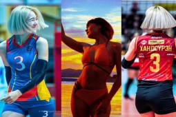 Nữ VĐV ”tóc bạc” có vẻ đẹp lạ gây sốt giải bóng chuyền châu Á 2023