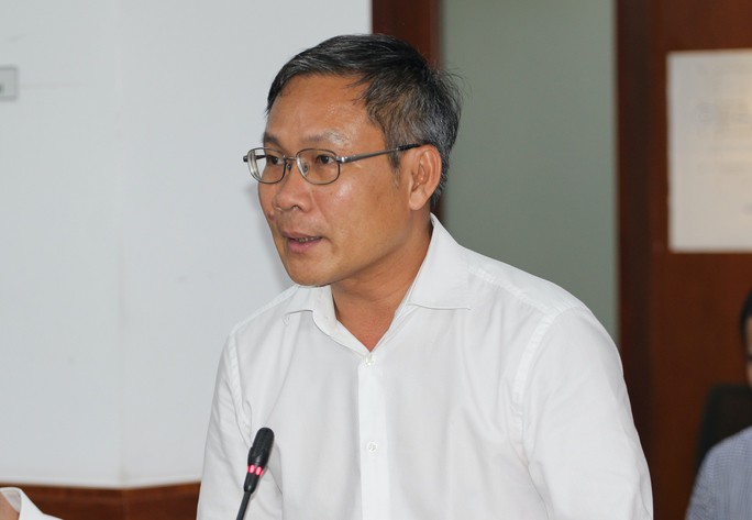 Ông Bùi Trung Kiên, Phó Tổng Giám đốc Tổng Công ty Điện lực TP HCM phát biểu tại buổi họp báo