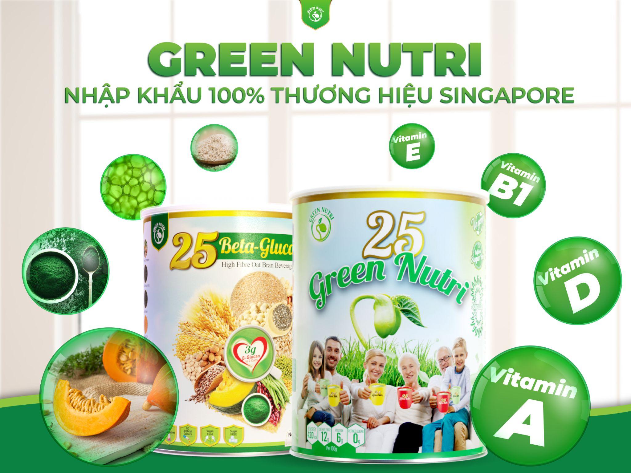Sữa hạt ngũ cốc Green Nutri nhập khẩu 100% thương hiệu Singapore