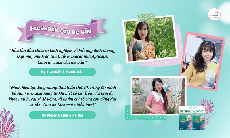 Feedback của mẹ bầu về Canxi tự nhiên Menacal