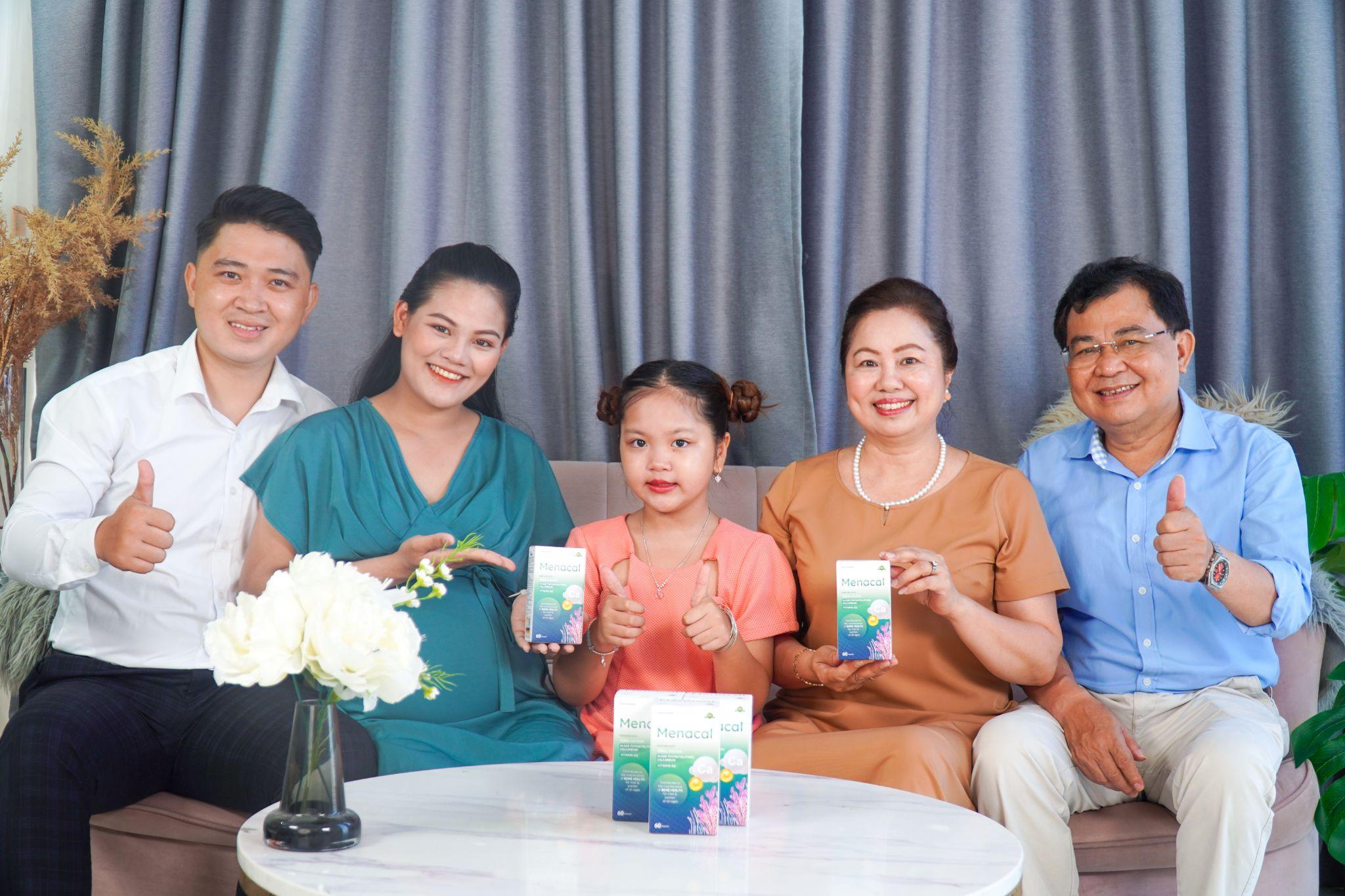 Canxi tự nhiên Menacal sử dụng cho cả gia đình