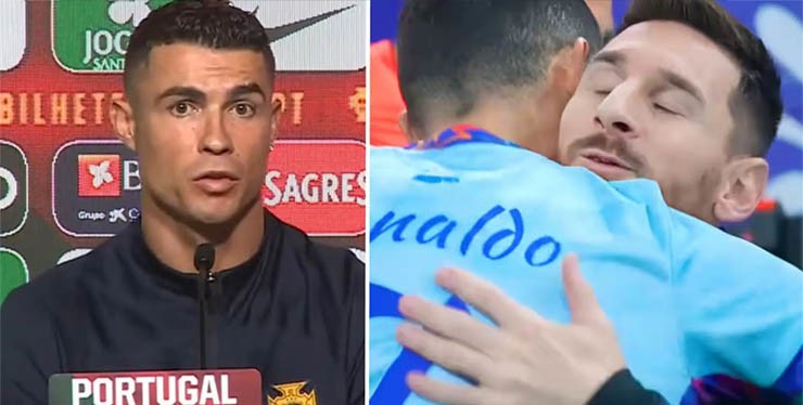 Ronaldo nói về Messi trong ngày lên tập trung cùng ĐTQG