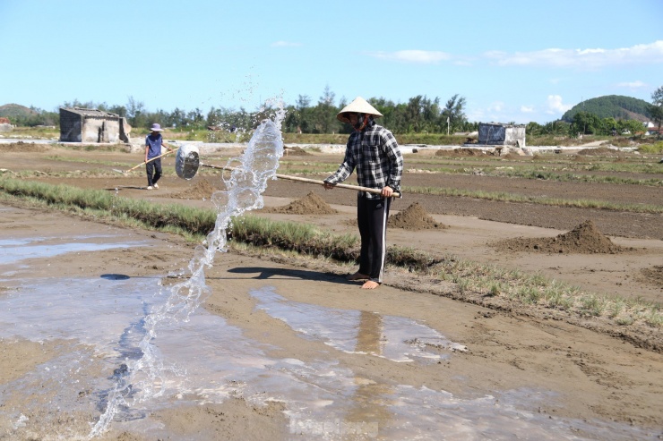 Thu nhập thấp nhưng hiện người làm muối tại xã Quỳnh Thuận còn phải đối mặt với nhiều khó khăn khác trong sản xuất như nước biển ngày càng bị ngọt hóa và chất đất cũng bị thoái hóa, khó sản xuất ra muối đạt chất lượng, năng suất cao như trước đây.