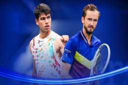 Thể thao - Alcaraz - Medvedev lên lưới đỉnh cao, số 3 thế giới siêu phòng ngự