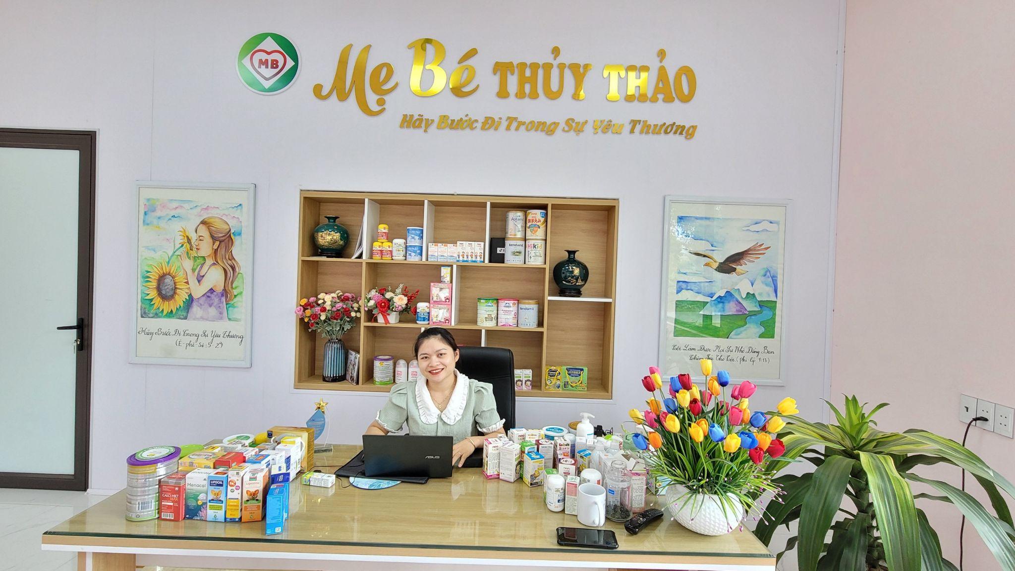 Chị Lê Thị Thủy - Chủ Shop Mẹ bé Thủy Thảo, luôn tâm huyết với hành trình phát triển của cửa hàng