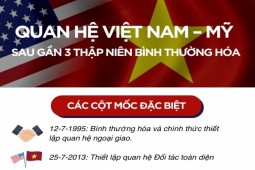 Infographic Quan hệ Việt Nam - Mỹ: Vì hoà bình, thịnh vượng khu vực và thế giới