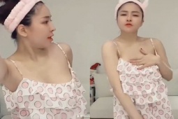 Thời trang - Mặc đồ ngủ tập thể dục ở nhà, Trâm Anh không còn mắc "tội lỗi hồn nhiên" như xưa