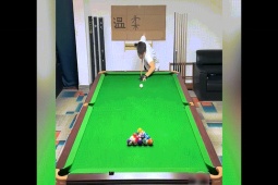 Clip hài hước - Thanh niên "cục súc" chơi bi-a một mình và cái kết