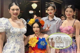 Thời trang - Hòa Minzy "nấm lùn" phải mang guốc 30cm khi chụp ảnh cùng hoa hậu