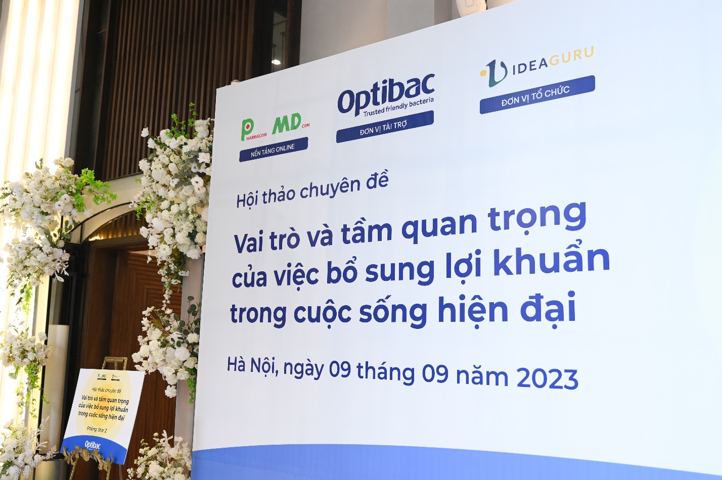 Hội thảo do Optibac phối hợp cùng Pharmacom và MDcom tổ chức. Nguồn ảnh: Optibac