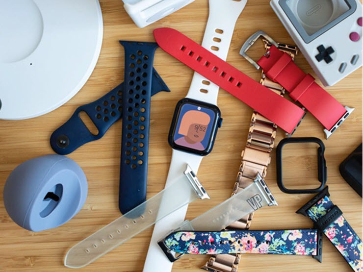 Dây đeo của Apple Watch được cấu tạo từ cao su silicon.
