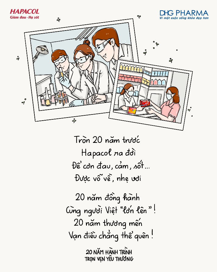 Những khoảnh khắc gói trọn hành trình 20 năm trọn vẹn yêu thương cùng Hapacol qua tranh vẽ - 1