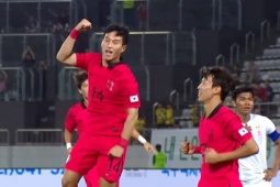 Bóng đá - Video bóng đá U23 Hàn Quốc - U23 Myanmar: Phủ đầu sắc lẹm, cuối trận tưng bừng (Vòng loại U23 châu Á)