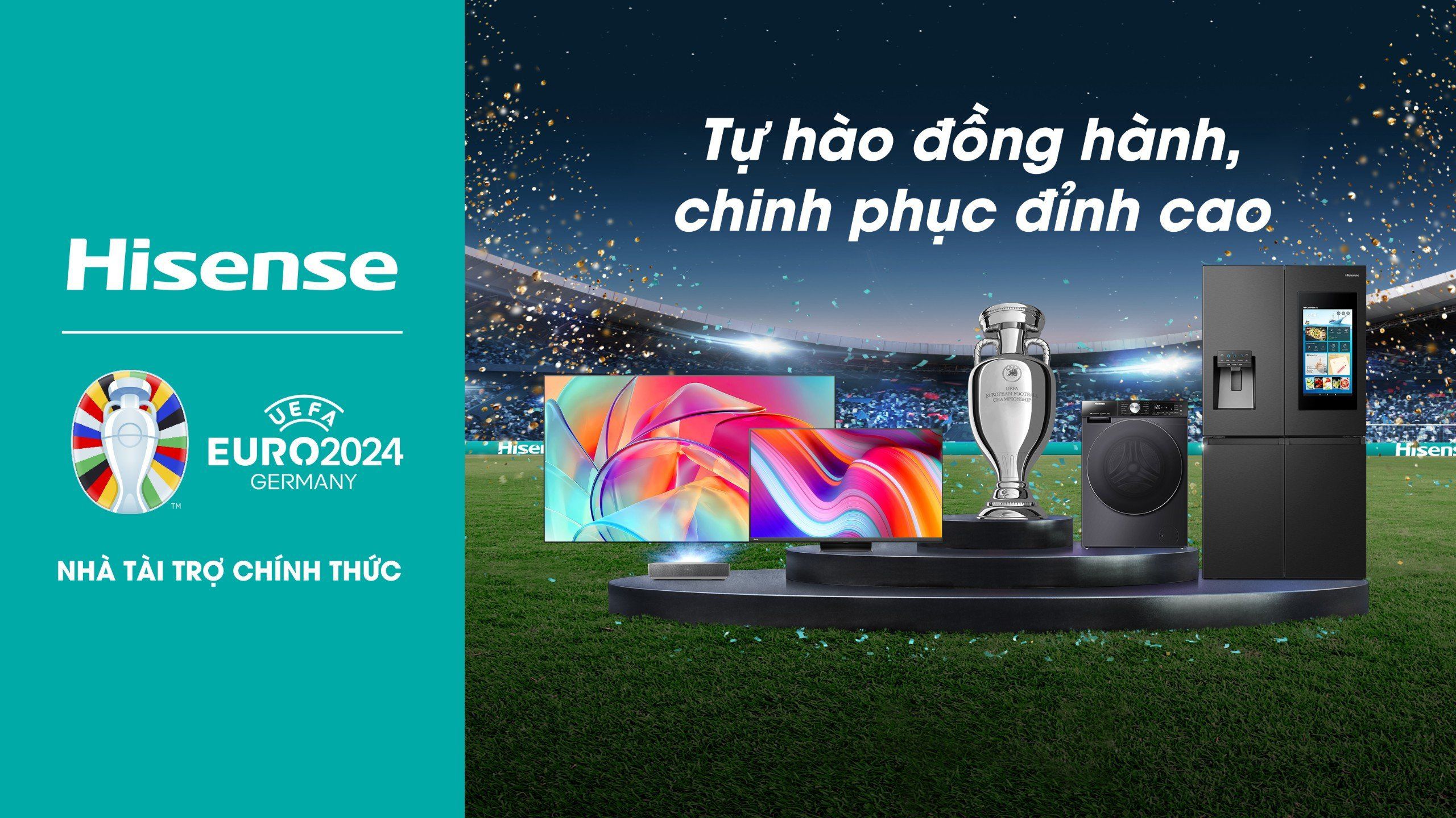 Tập đoàn Hisense tiếp tục tài trợ cho Giải bóng đá vô địch châu Âu 2024 - 1