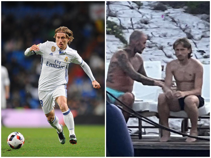 Khoảnh khắc Beckham như "nài nỉ"&nbsp;Luka Modrić về đội bóng của mình được lan truyền trên MXH.&nbsp;