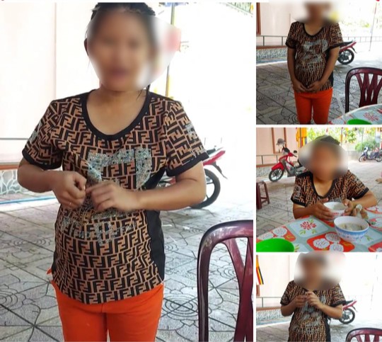 Hình ảnh G. mang thai được đăng tải lên mạng xã hội