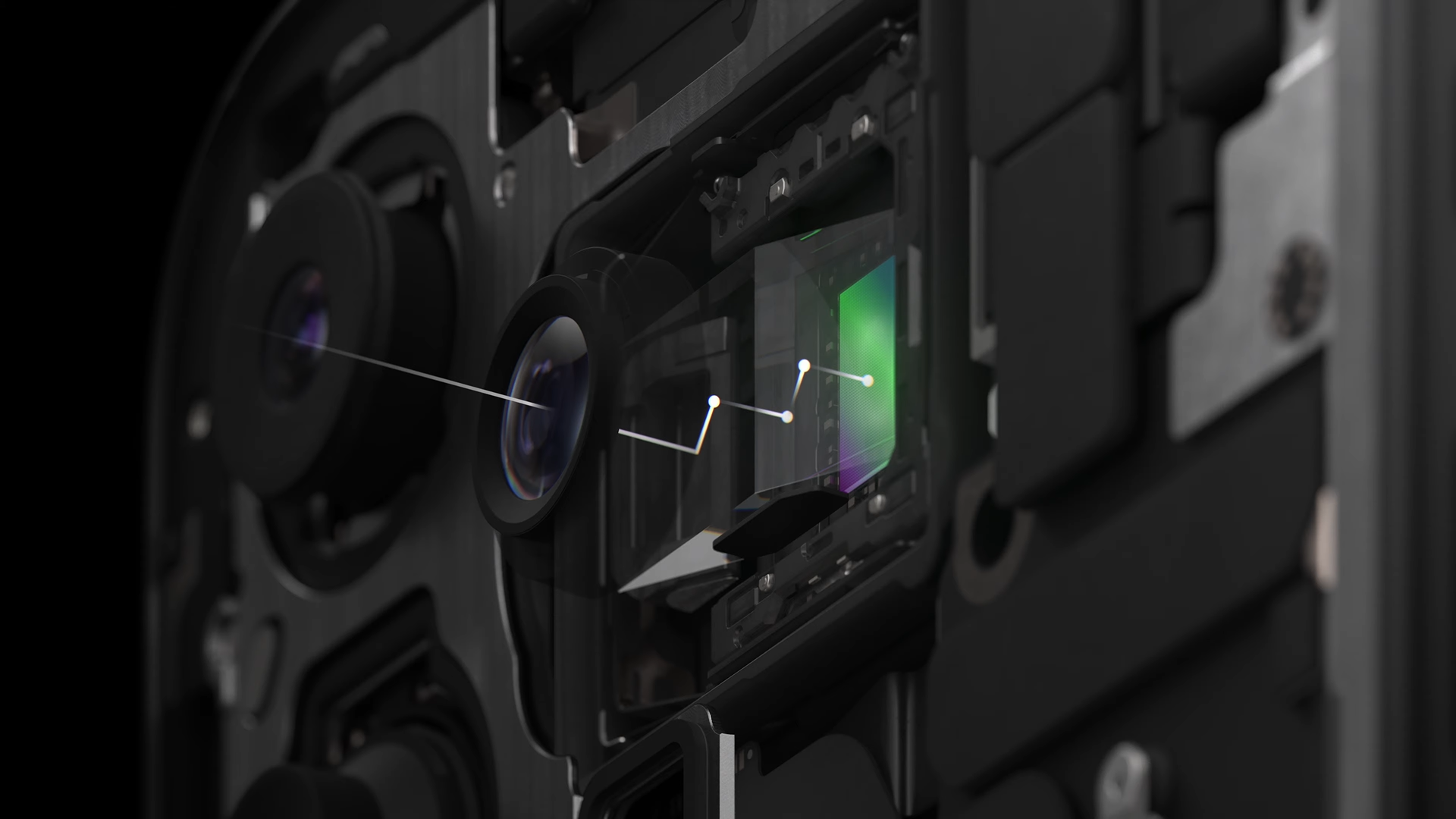 Ống kính zoom quang 5x của iPhone 15 Pro Max.