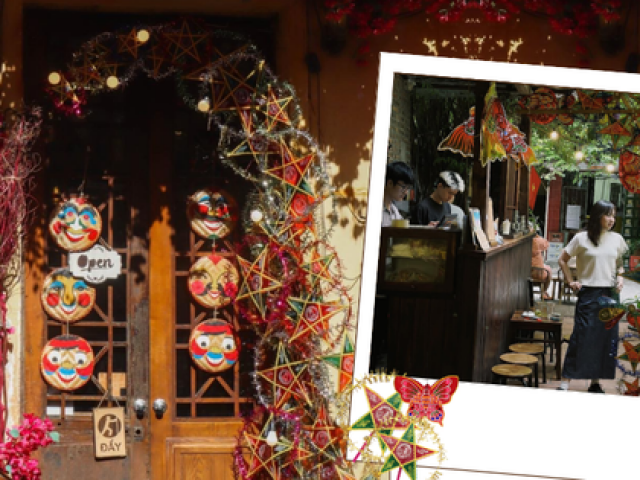 Du lịch - Những quán cà phê "lên đồ" đón Trung Thu, không cần lên phố Hàng Mã vẫn có ảnh xịn