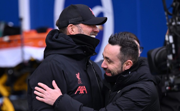 De Zerbi được tin tưởng dẫn dắt Liverpool nếu Klopp ra đi