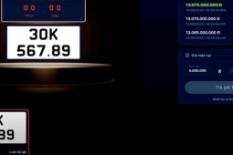 Tin tức trong ngày - Biển số 30K-567.89 Hà Nội được chốt giá bao nhiêu?