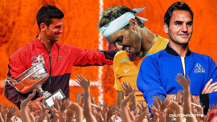 Fan Djokovic (đỏ) tố Nadal, Federer (bên phải) "ghen ăn tức ở"