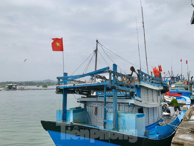 Theo ông Quyền, vào tháng 5/2023 khi giá dầu vẫn còn bình ổn từ 17.000 – 18.000 đồng/lít, mỗi chuyến biển (khoảng 20 ngày), tàu cá có công suất hơn 400 CV của ông chỉ tốn chừng 40 triệu đồng tiền dầu. Còn ở thời điểm hiện tại, chi phí nhiên liệu đã tăng thêm gần 20 triệu đồng. (Ảnh: Nguyễn Ngọc).