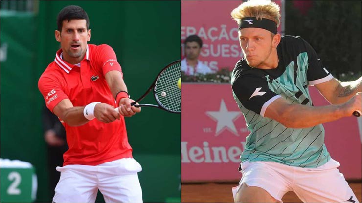 Djokovic gặp khó khăn không nhỏ trước Davidovich Fokina ở set 2