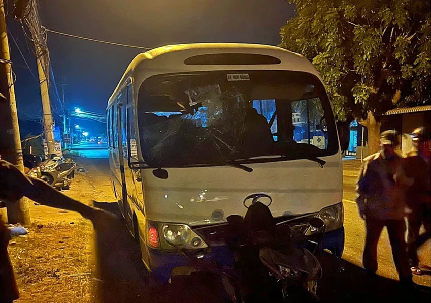 Vụ trộm ôtô gây tai nạn đêm 30-4. Ảnh PP.